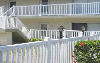 apartment buildings vinyl fencing